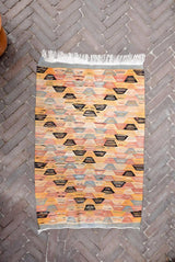 Vintage Kilim-Style Flatwoven Rug