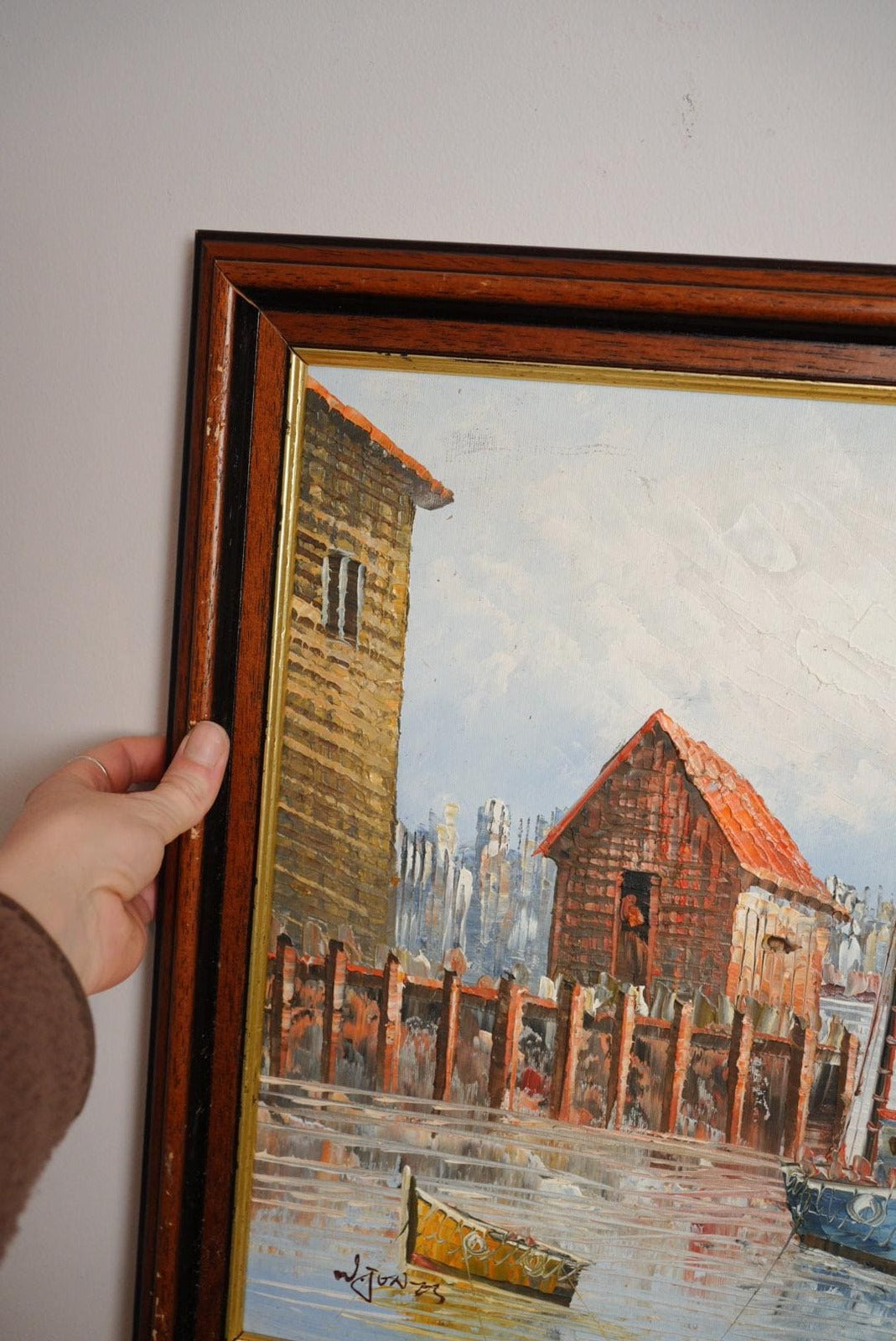 Harbour Oil Painting