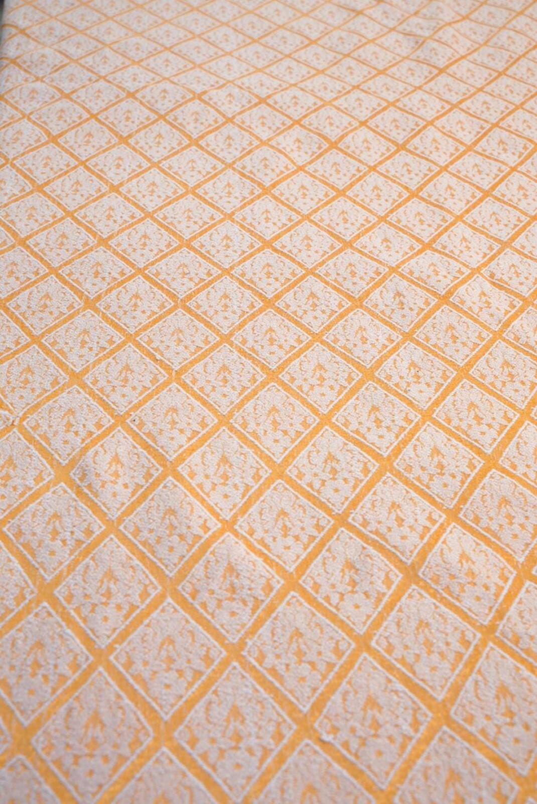 Vintage Orange Moroccan Style Throw
