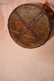 Antique Half Gallon Wooden Grain Measure