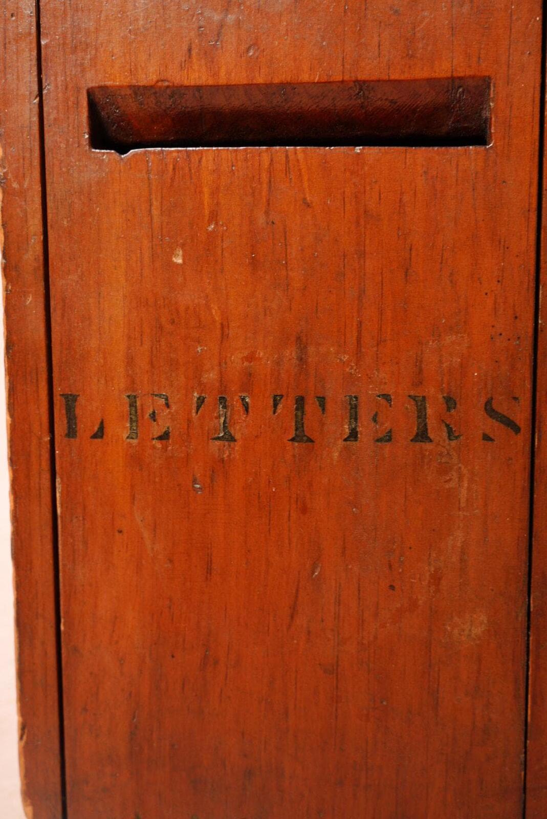 Antique Wooden Letter Box