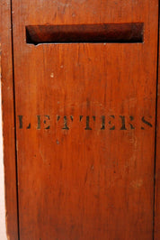 Antique Wooden Letter Box