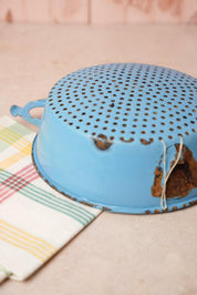 Blue Enamel Colander