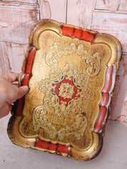 Florentine Red Tray