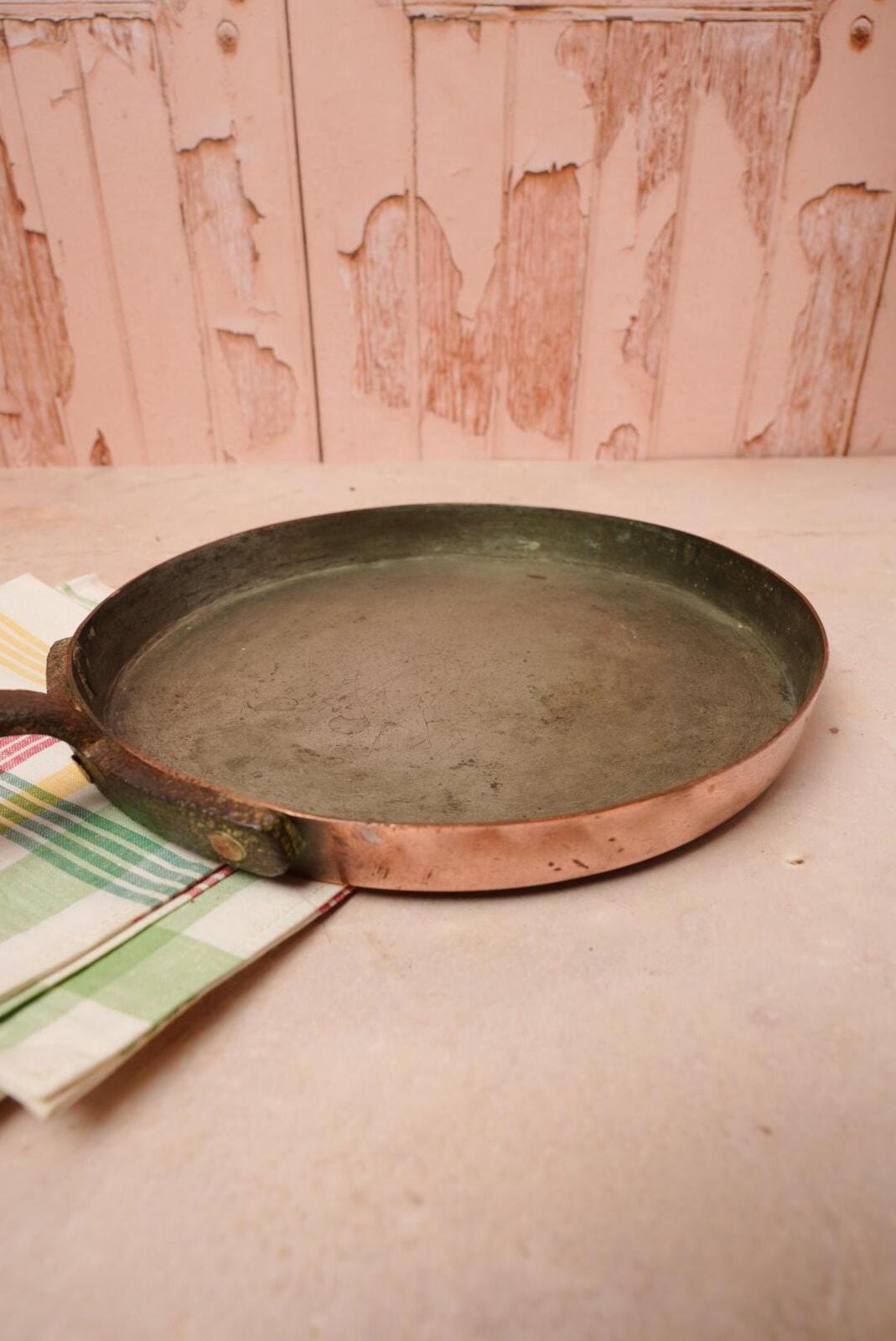 Vintage Copper Frying Pan