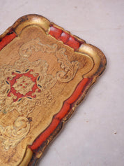 Florentine Red Tray