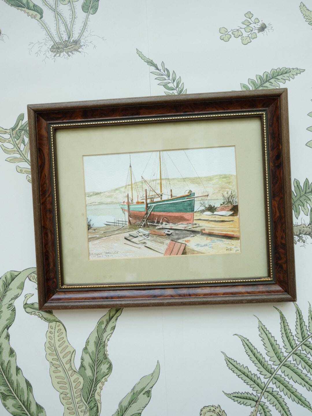 Brixham Trawler Watercolour Painting