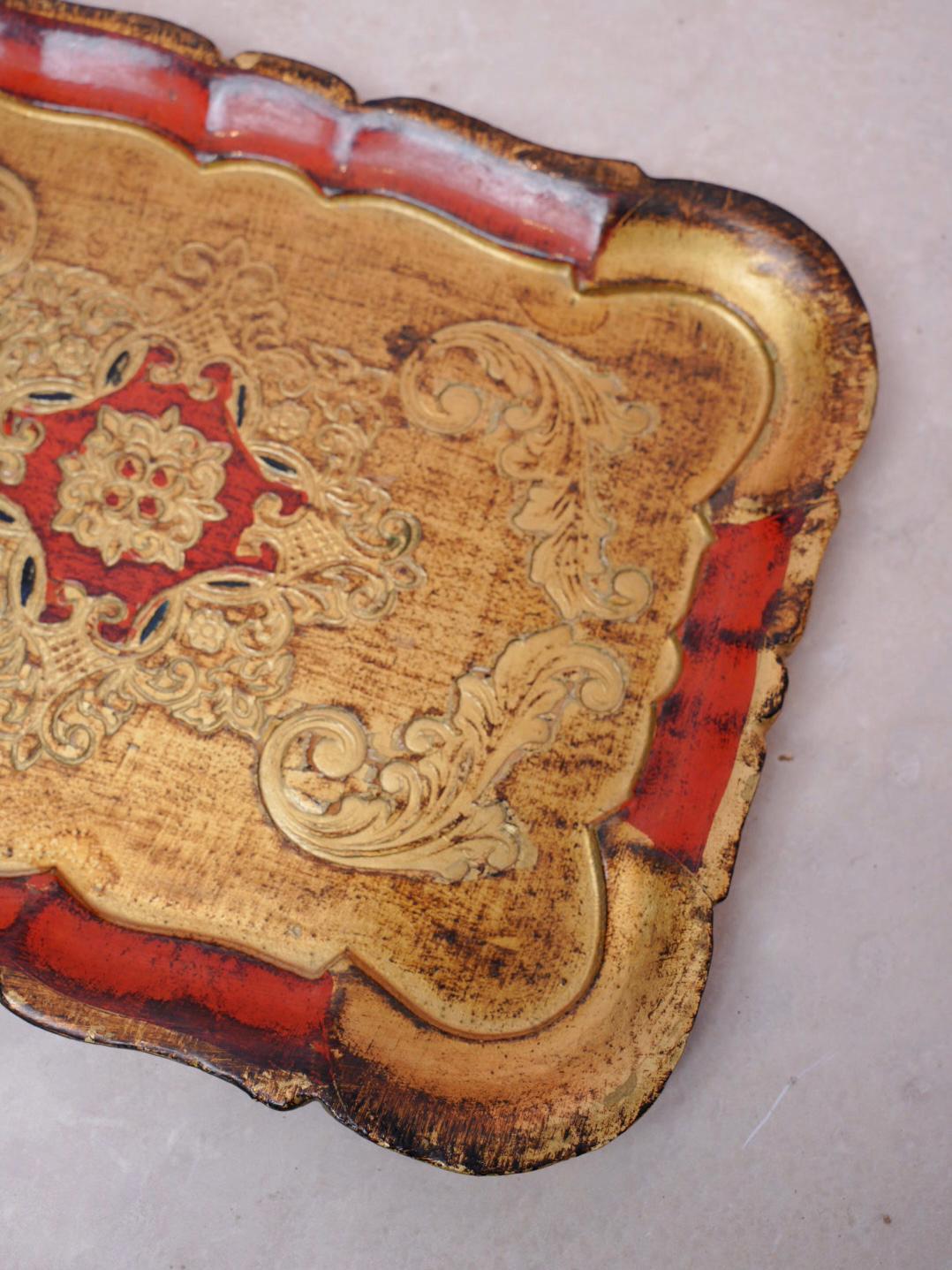 Florentine Red Tray