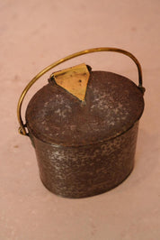 Antique Metal Cream Canister