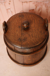 Wooden Firkin Flour Bucket