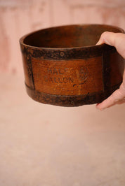 Antique Half Gallon Wooden Grain Measure