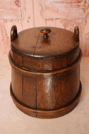 Wooden Firkin Flour Bucket