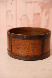 Antique Half Gallon Wooden Grain Measure