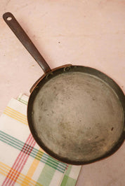 Vintage Copper Frying Pan