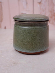 Green Studio Pottery Lidded Jar