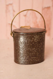 Antique Metal Cream Canister