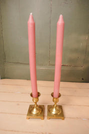 Pair Vintage Brass Candlesticks