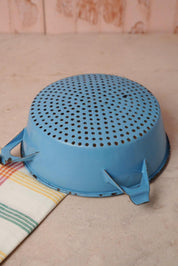 Blue Enamel Colander