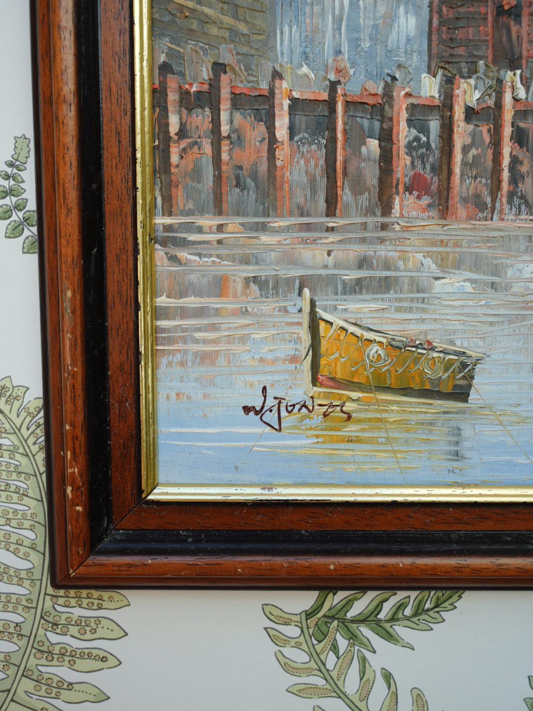 Harbour Oil Painting