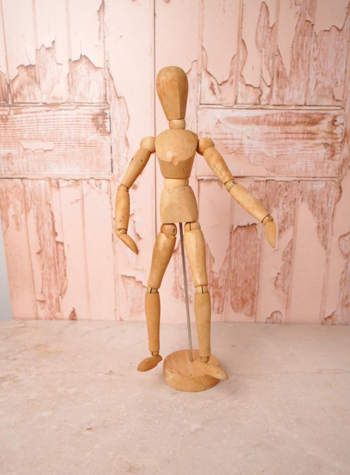 Vintage Wooden Artist Mannequin
