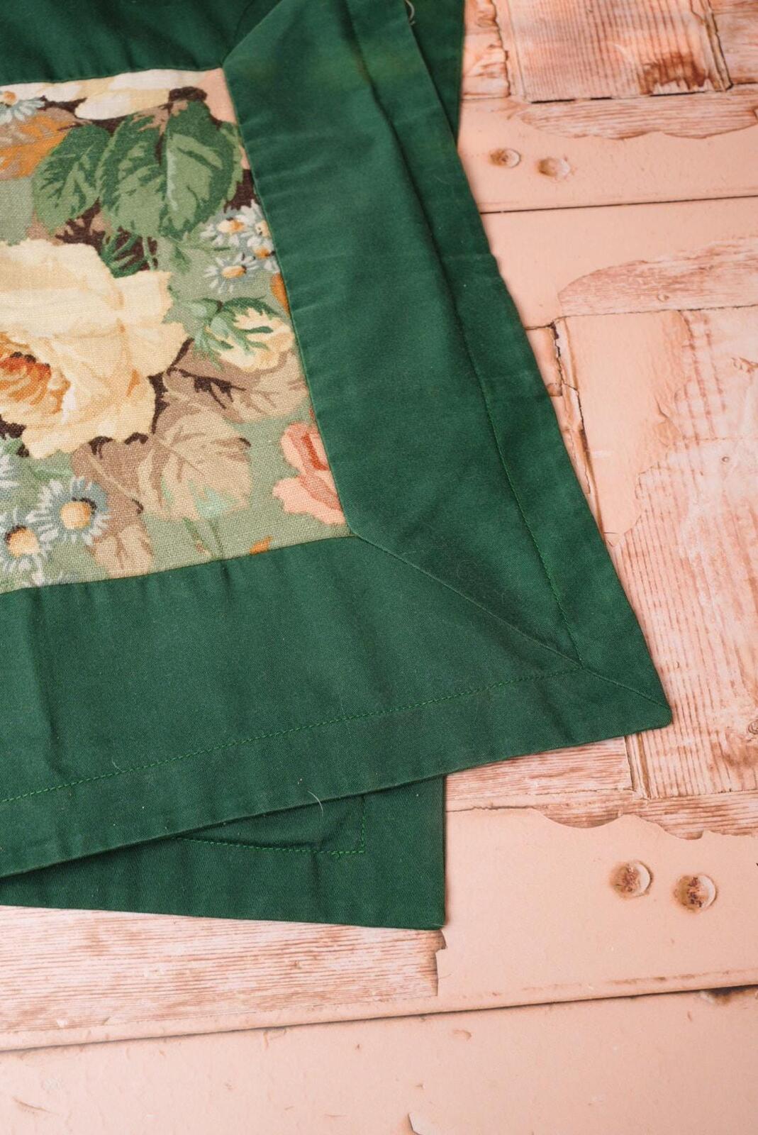 Vintage Green Drawstring Bag