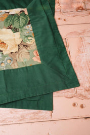 Vintage Green Drawstring Bag