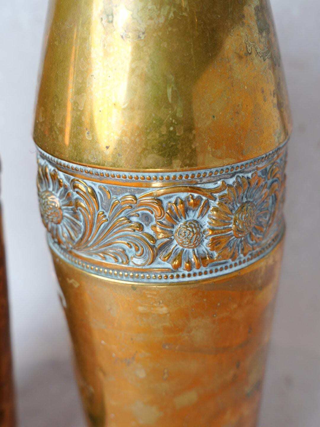 Pair of Vintage Brass Vases