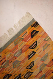 Vintage Kilim-Style Flatwoven Rug