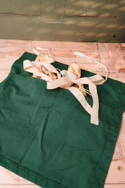 Vintage Green Drawstring Bag