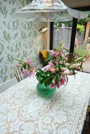 Vintage White Lace Tablecloth