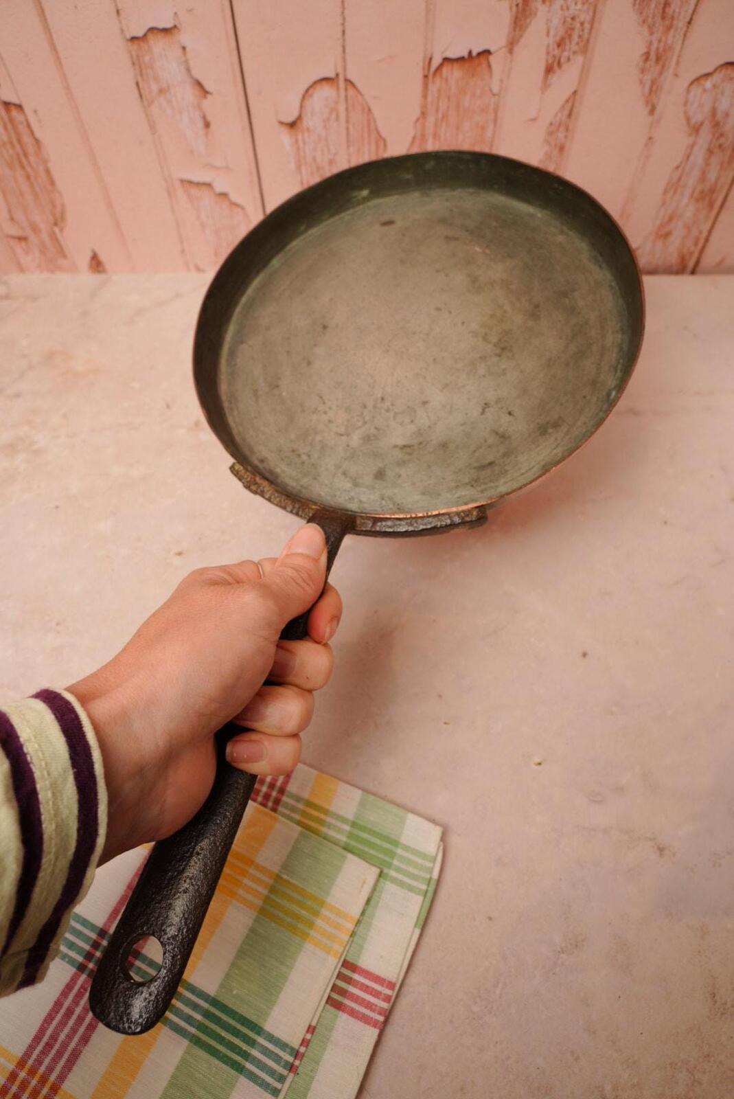 Vintage Copper Frying Pan