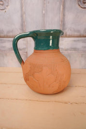 Vintage Terracotta Glazed Jug