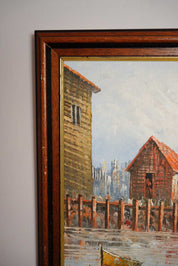 Harbour Oil Painting