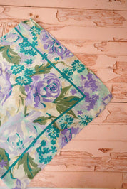 Vintage Floral Square Scarf