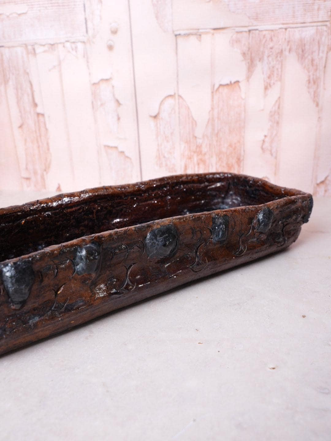 Brown Glazed Ceramic Tray