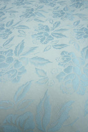 Vintage Cecchi Blue Floral Damask bed throw