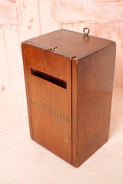 Antique Wooden Letter Box