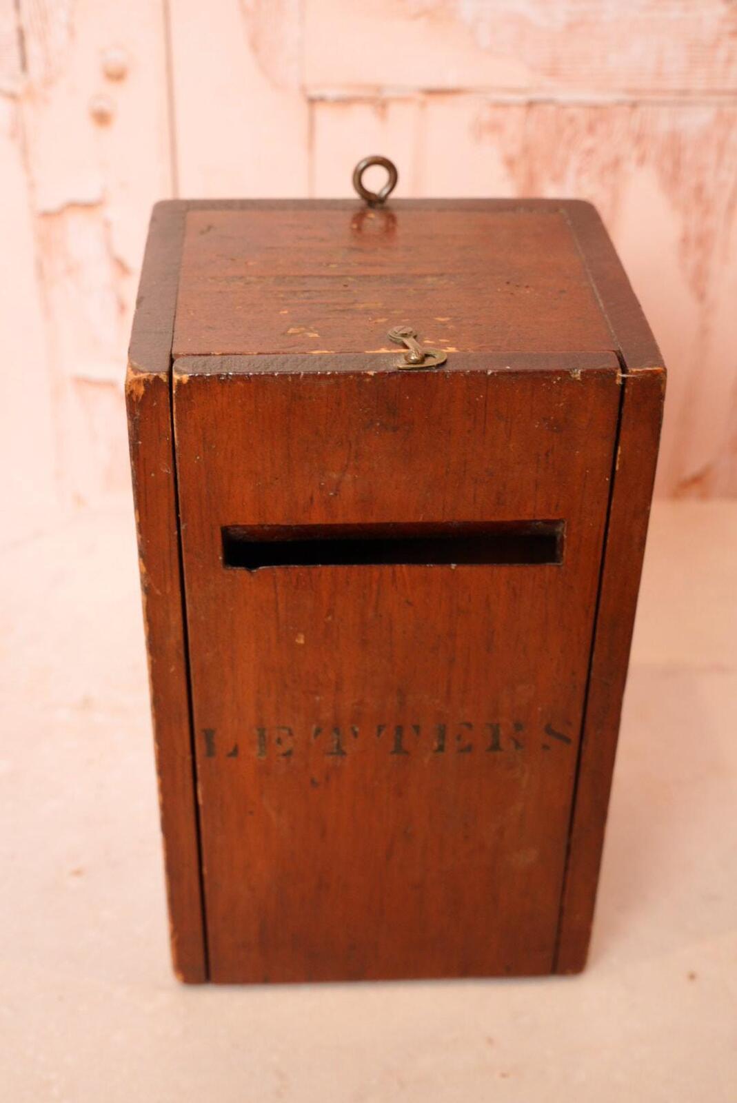 Antique Wooden Letter Box