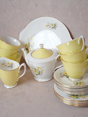 Royal Albert Yellow Primrose Tea Set