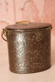 Antique Metal Cream Canister