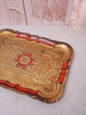 Florentine Red Tray
