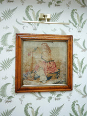 Victorian Framed Needlepoint Tapestry