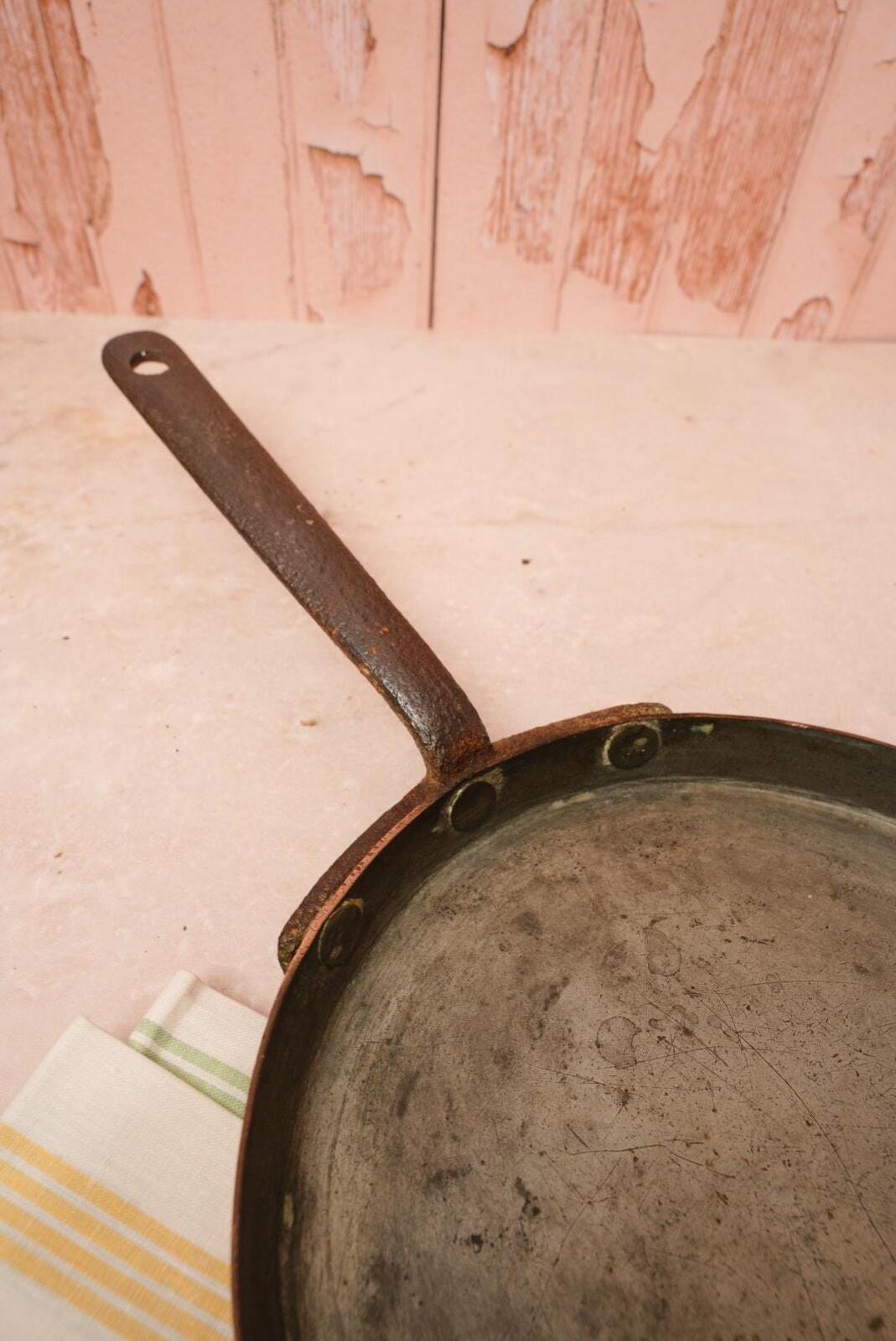Vintage Copper Frying Pan