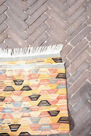 Vintage Kilim-Style Flatwoven Rug