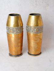 Pair of Vintage Brass Vases