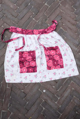 Vintage 1950s Floral Cotton Apron