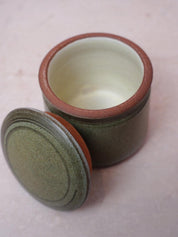 Green Studio Pottery Lidded Jar