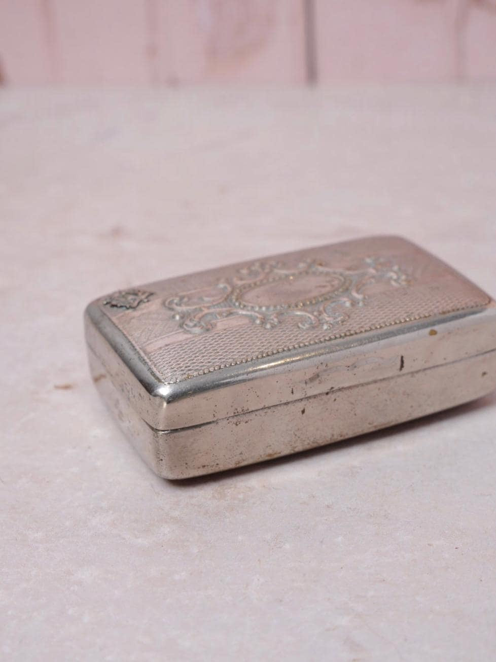 Silver Tone Trinket Box