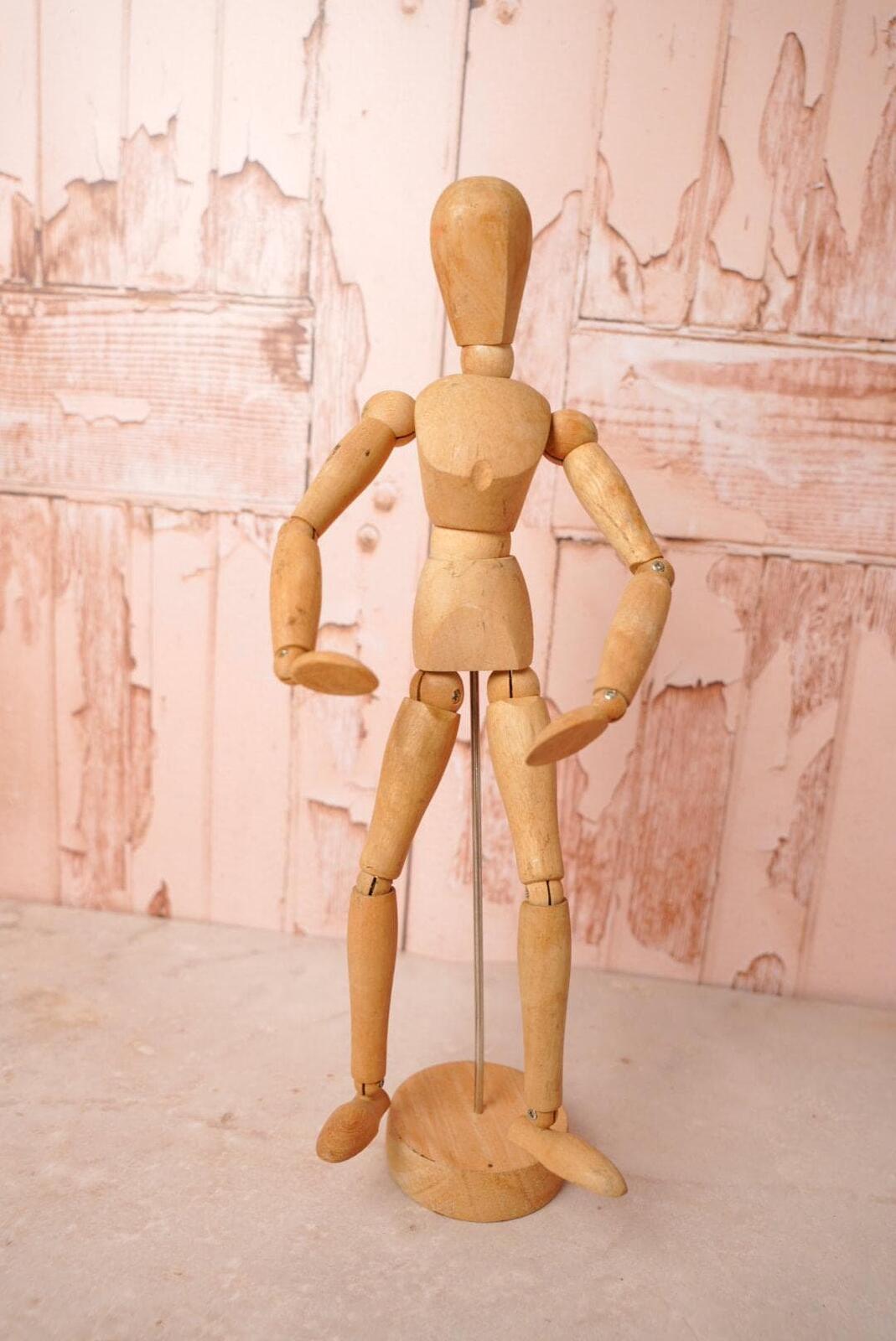 Vintage Wooden Artist Mannequin