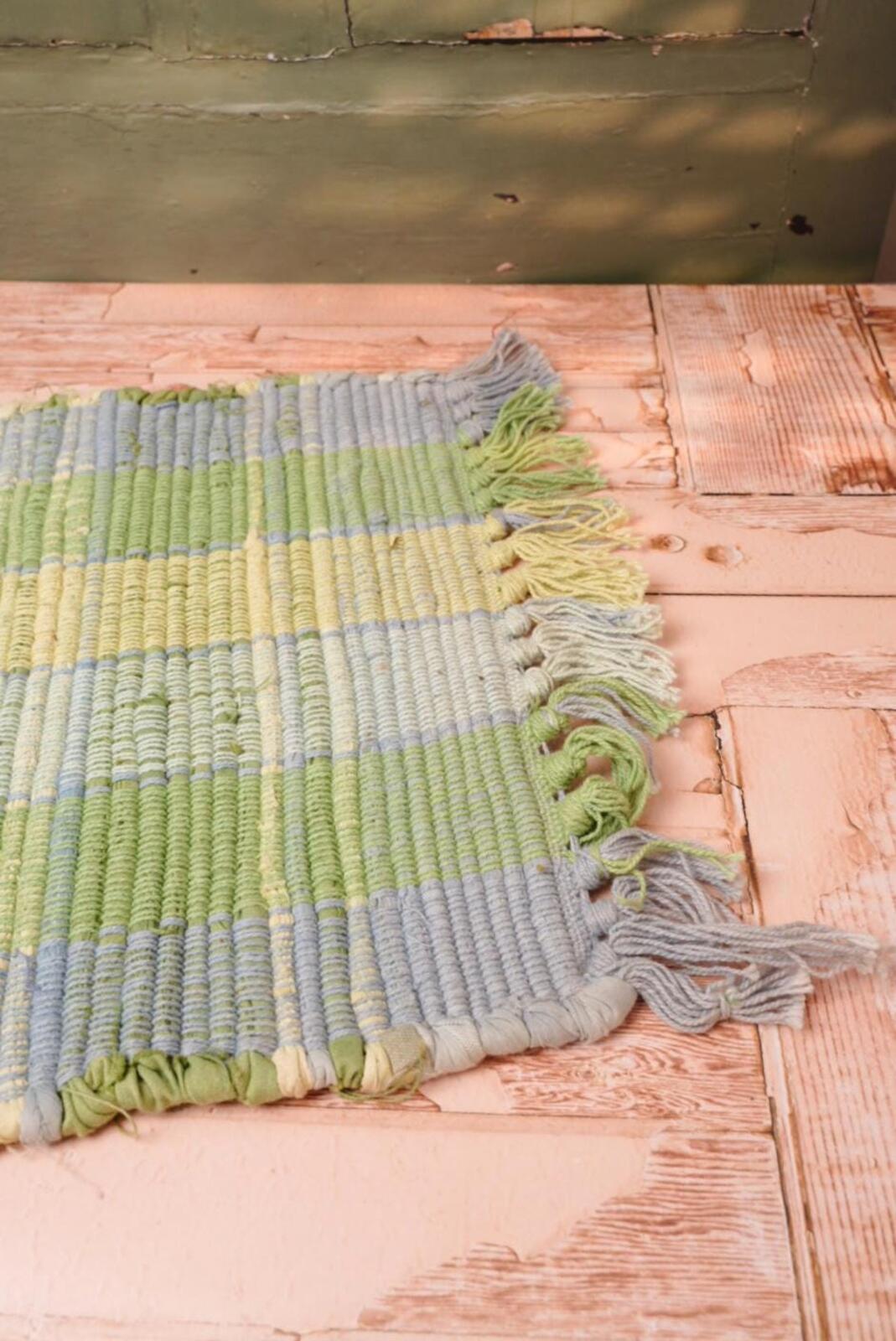Vintage Woven Rag Rug